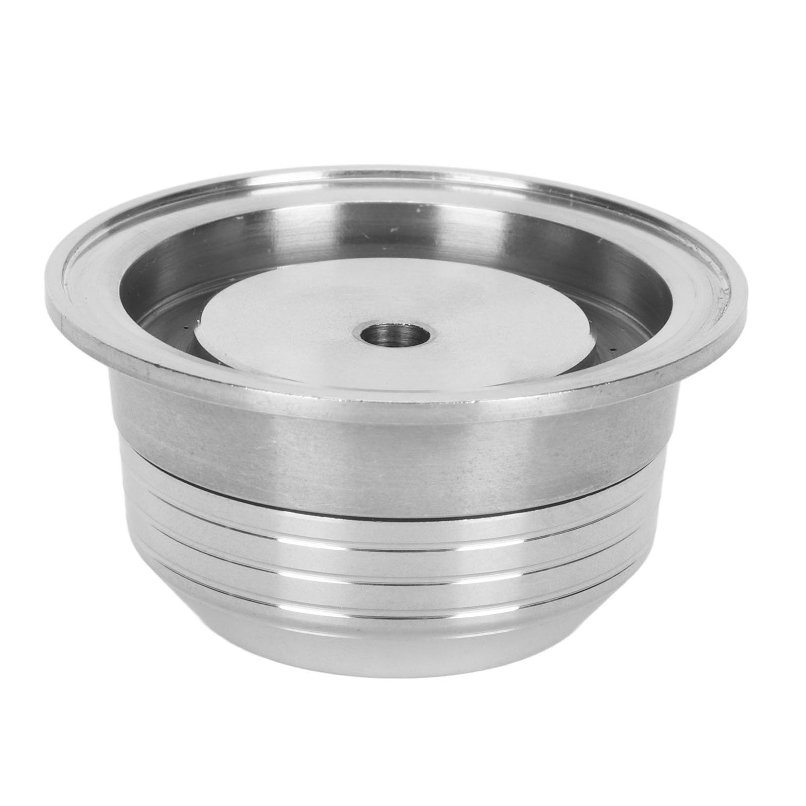 Cápsula de café reutilizable con tapa, cepillo de cuchara, tapas de cápsulas de café recargables, cápsulas de café suaves y recargables hechas de acero inoxidable y plástico