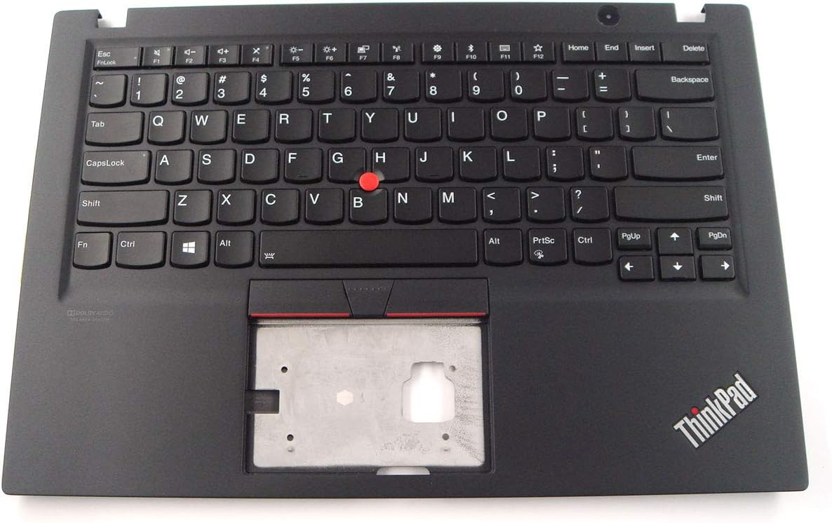 Parts for Lenovo ThinkPad T490S T495S Palmrest Keyboard Bezel US Backlit Without Fingerprint 02HM208