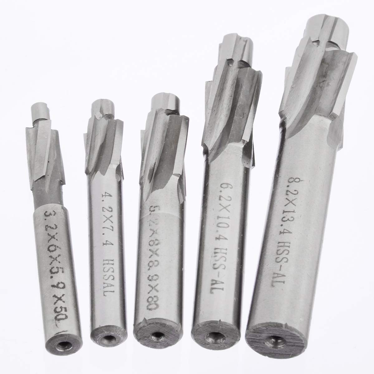 5pcs 4 Flauto Fresa A Testa Dritta Svasatore Scanalatura Fresa Fresa - 5