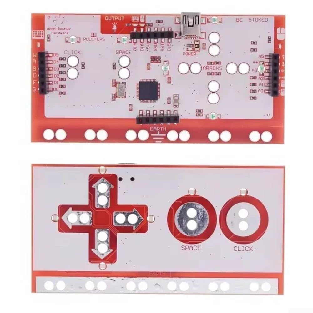 Set di schede di controllo ispirate a Makey, con cavo dati USB e clip per cavi, per kit scheda principale compatibile per R3, Mega 2650, per lo sviluppo (scheda singola)
