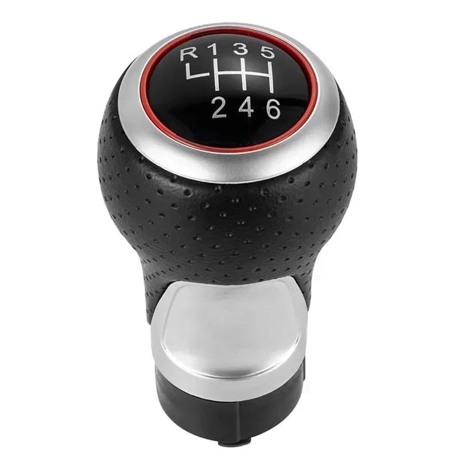 Fsozdbbpl Red 6 Speed Automotive Parts 12Mm 5/6 Speed Gear Shift Knob Lever Stick For A4 B6 B7 B8 A6 S4 8K A5 8T Q5 8R S Line For Ibiza 6J For Seat For Leon For Mk1 For Passat For Golf(Red 6 Speed)