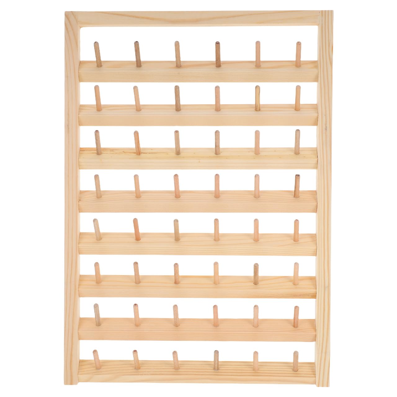 Porta Rocchetti In Legno Per Parete - Organizer Per 48 Bobine Di Filo Da Cucito E Ricamo - Foto 4