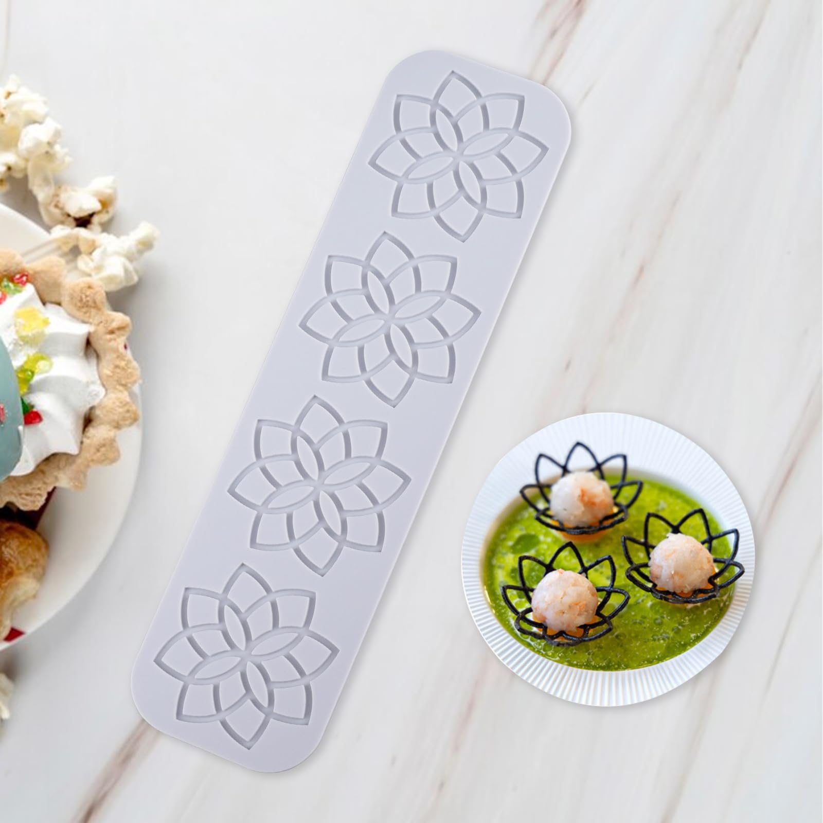 YapitHome Silikonform Blumen Fondant Kuchen Prägung Matte Sp