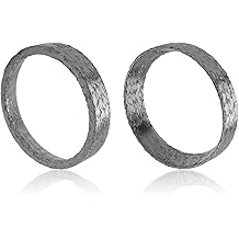 2PCS Exhaust Gasket Graphite and Steel,Exhausts Flange Gasket Compatible with Harley Softail Dyna Touring Sportster,Exhaust Manifold Gaskets Sealing Motorcycle Accessories