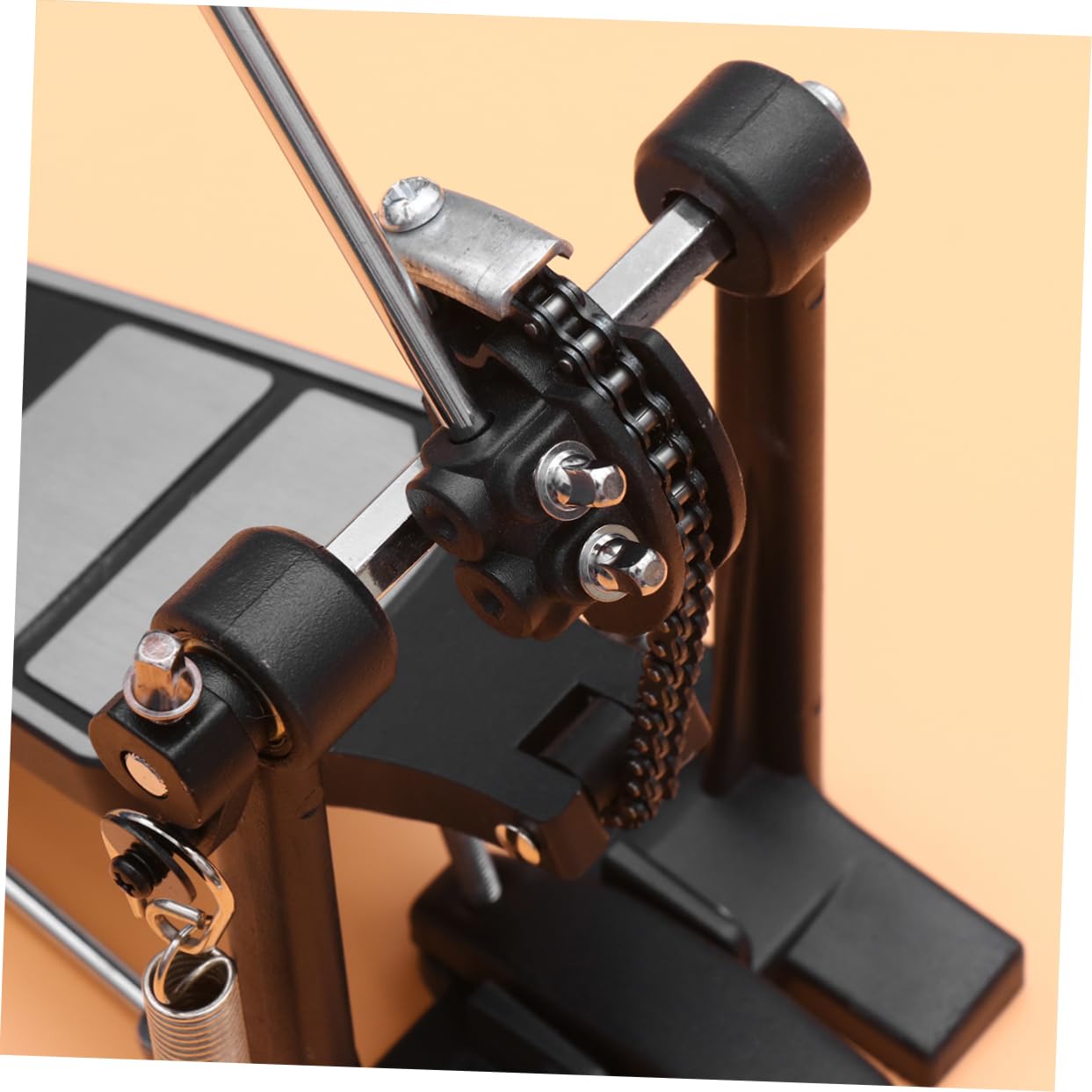 Toyvian Pedal de Batería de Metal Respuesta Rápida, Reemplazo Profesional para Bateristas, Adecuado para Tocar Jazz y Percusión en Escenarios