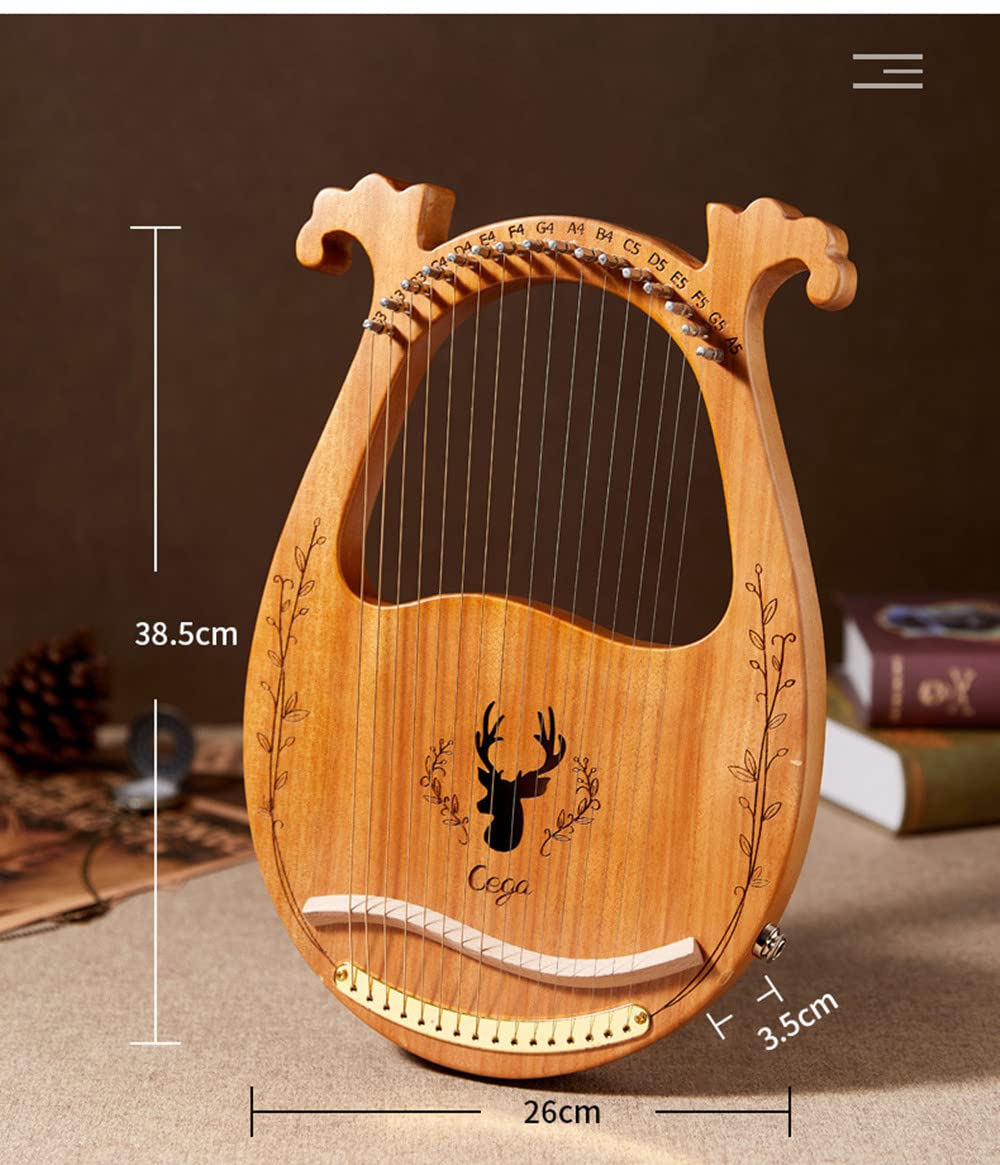 Amazon.co.jp: WowZza 電気ボックス竪琴ハープ、弦楽器竪琴、16/19