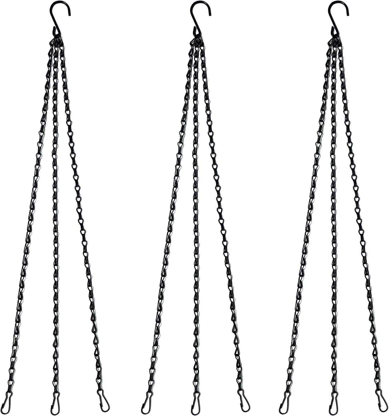 Tim Tim Agro 24 inch Long Hanging Chains for Plants Flower Pot Basket Chains 3 Point Replacement Chain Hangers for Lanterns, Bird Feeders, Planters and Other Ornaments (Pack of 3) (B0BNGJJYFW) Amazon Price History, Amazon Price Tracker