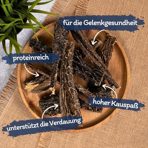 Lyra Pet® 5 kg Rinderpansen groß getrocknet 12-15 cm | Naturbelassener Kausnack | Proteinhaltiges Leckerli auch für Welpen und ältere Hunde | Nährstoffreich | Schonend getrocknet