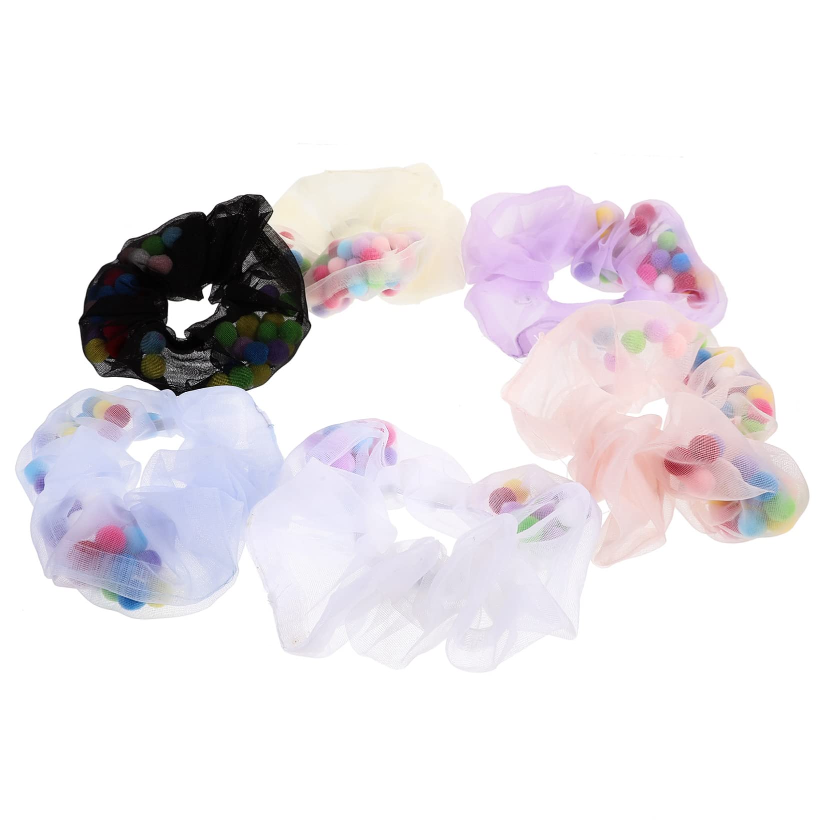 FRCOLOR Piezas conjunto de accesorios para el cabello gomas para el pelo de malla para lazos para el cabello a granel hair clips orquillas coleteros de red gomas para el cabello