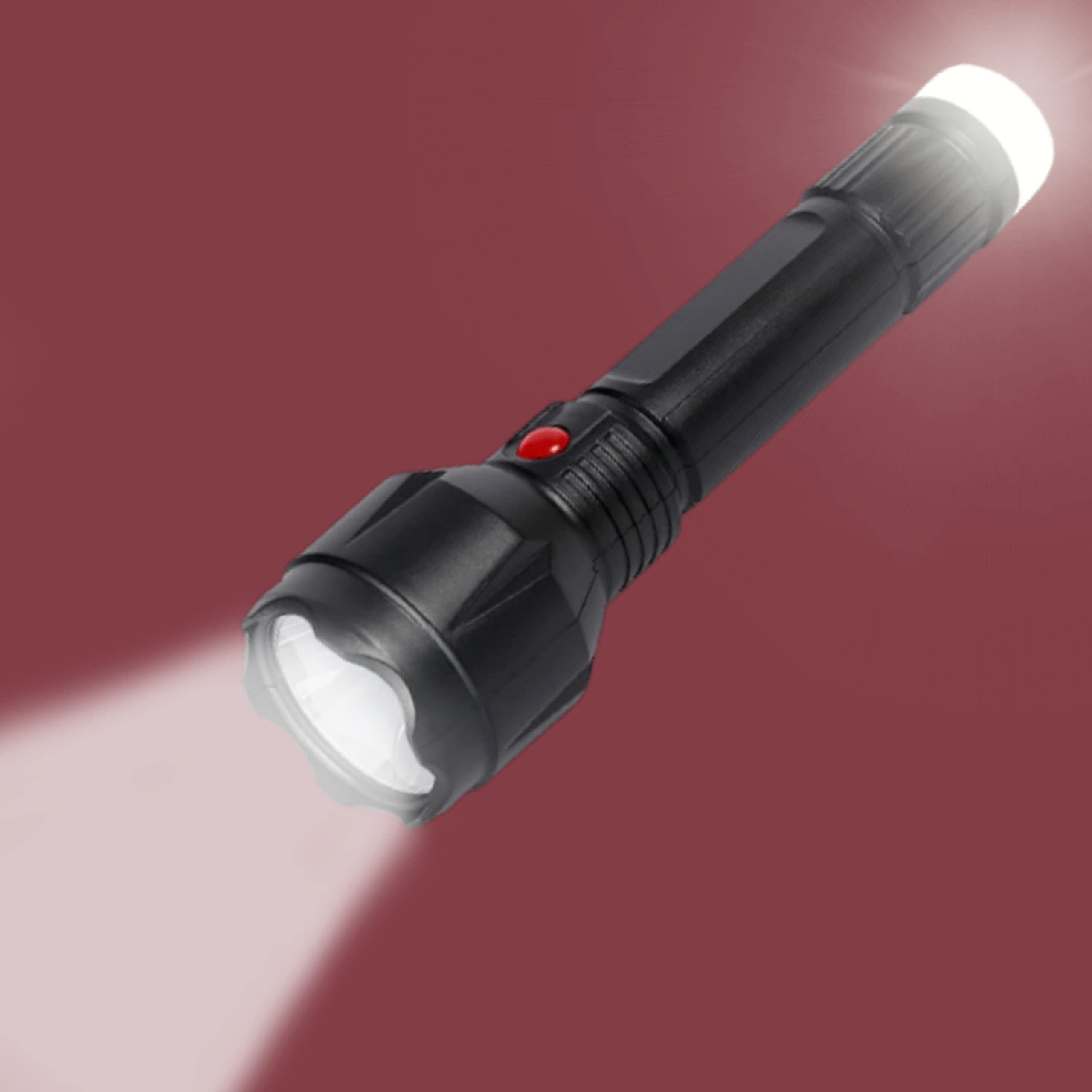 KAVANA Metal Torch Lights Rechargeable High Power Long Distance Gor Home, Search Light With 3 Modes With Hanging Rope, Pocket Emergency Torch Light For Long Distance, Camping & Daily Use (Black) (B0B2LTLQJT) Amazon Price History, Amazon Price Tracker