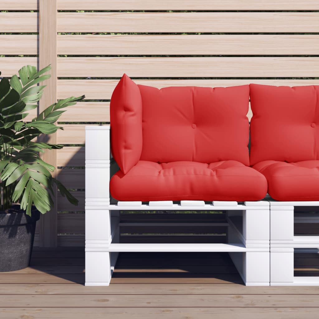 Coussin pour palette de jardin rouge idéal pour votre terrasse et espace détente balcon