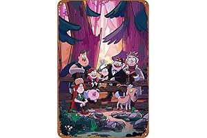 Gravity Falls Vintage Tin Sign: A Unique Wall Art Piece for Home, Garden, and More