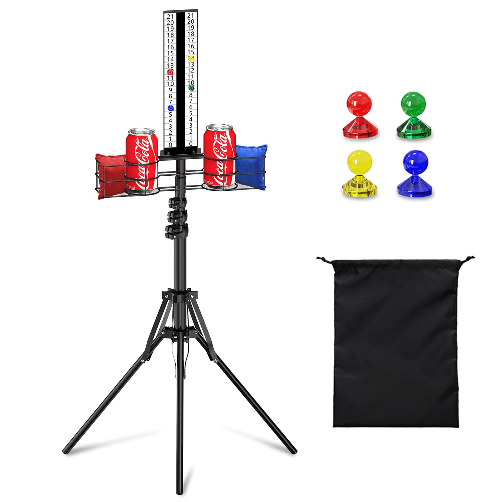 Amazon.com : Lokuc Cornhole Scoreboard with Drink Holder, Height