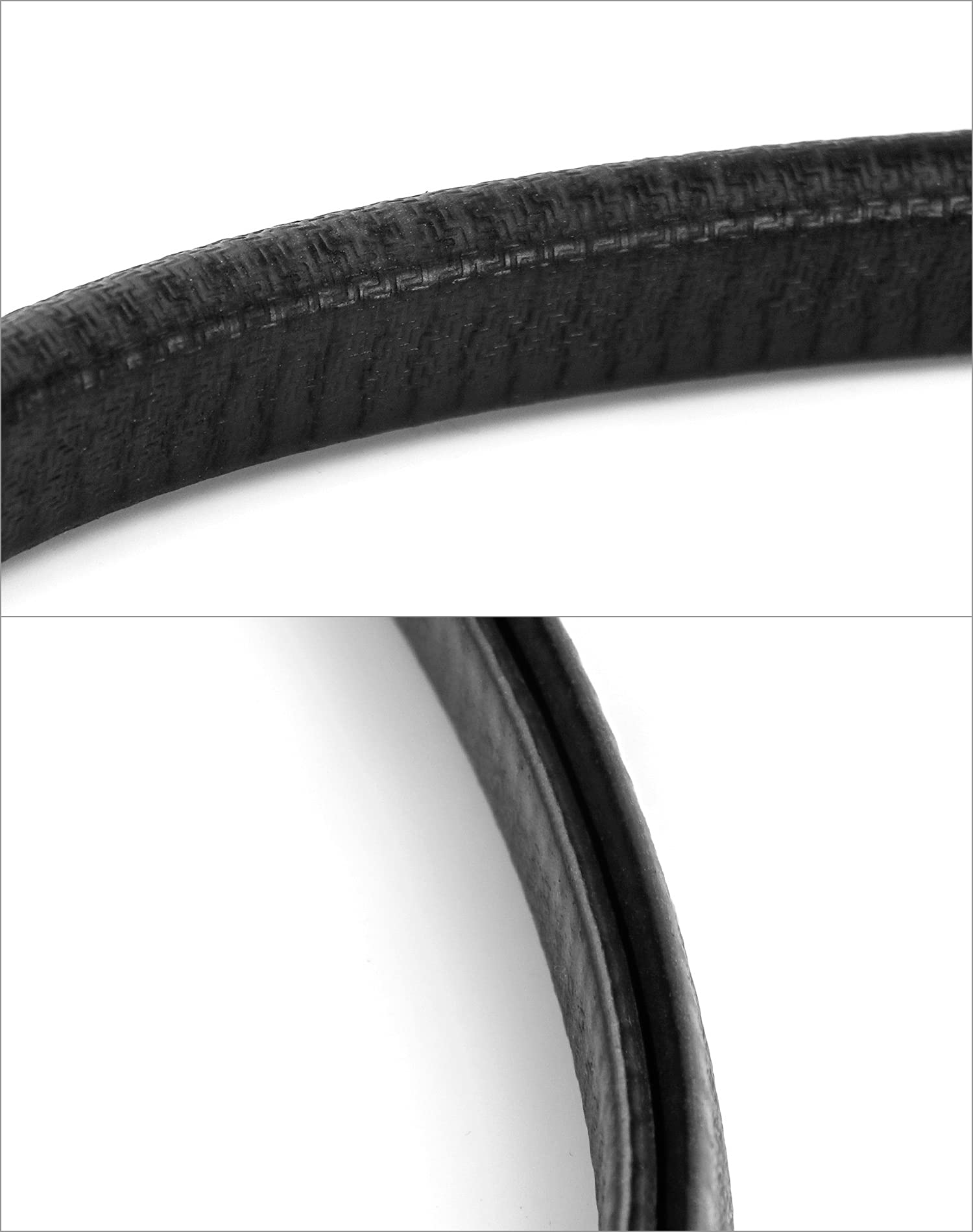 QWORK 9 m EPDM-Gummidichtungsstreifen, passend für Kanten von 0,6 cm bis 0,3 cm.