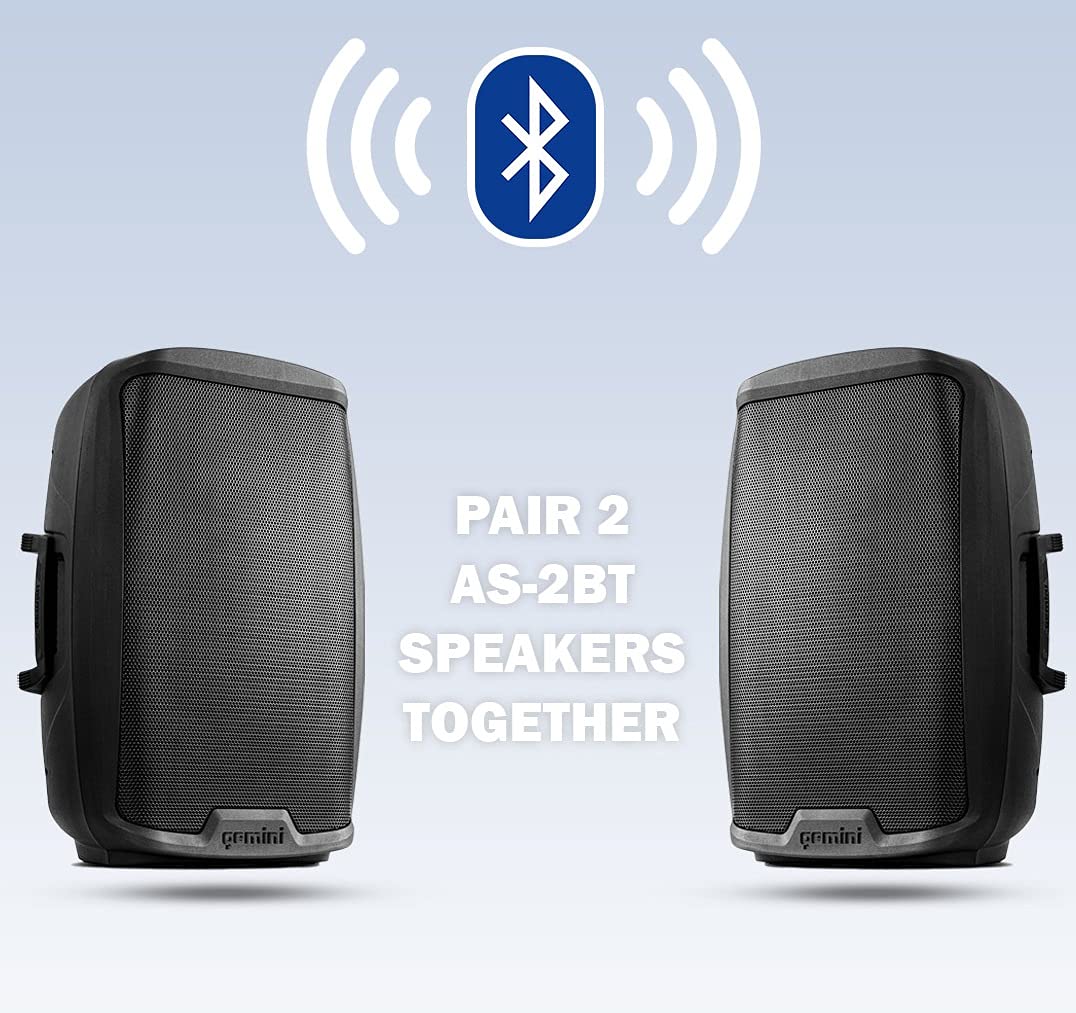 Gemini Sound AS2115BTPK Party Bluetooth 15" Inch Woofer 2000W Watts