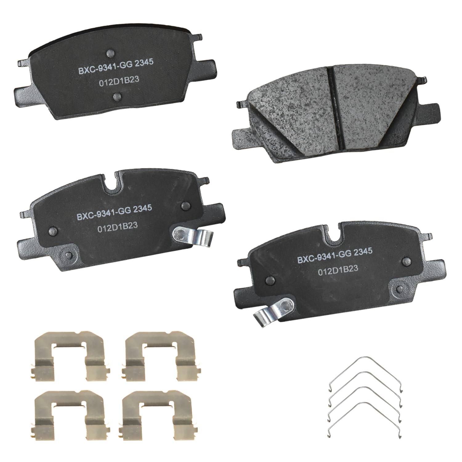 Bendix Premium SBC2345 Ceramic Front Brake Pads for Cadillac CT4 2021-2020, Chevrolet Equinox 2023-2021, Malibu 2023-2021, GMC Terrain 2022-2021
