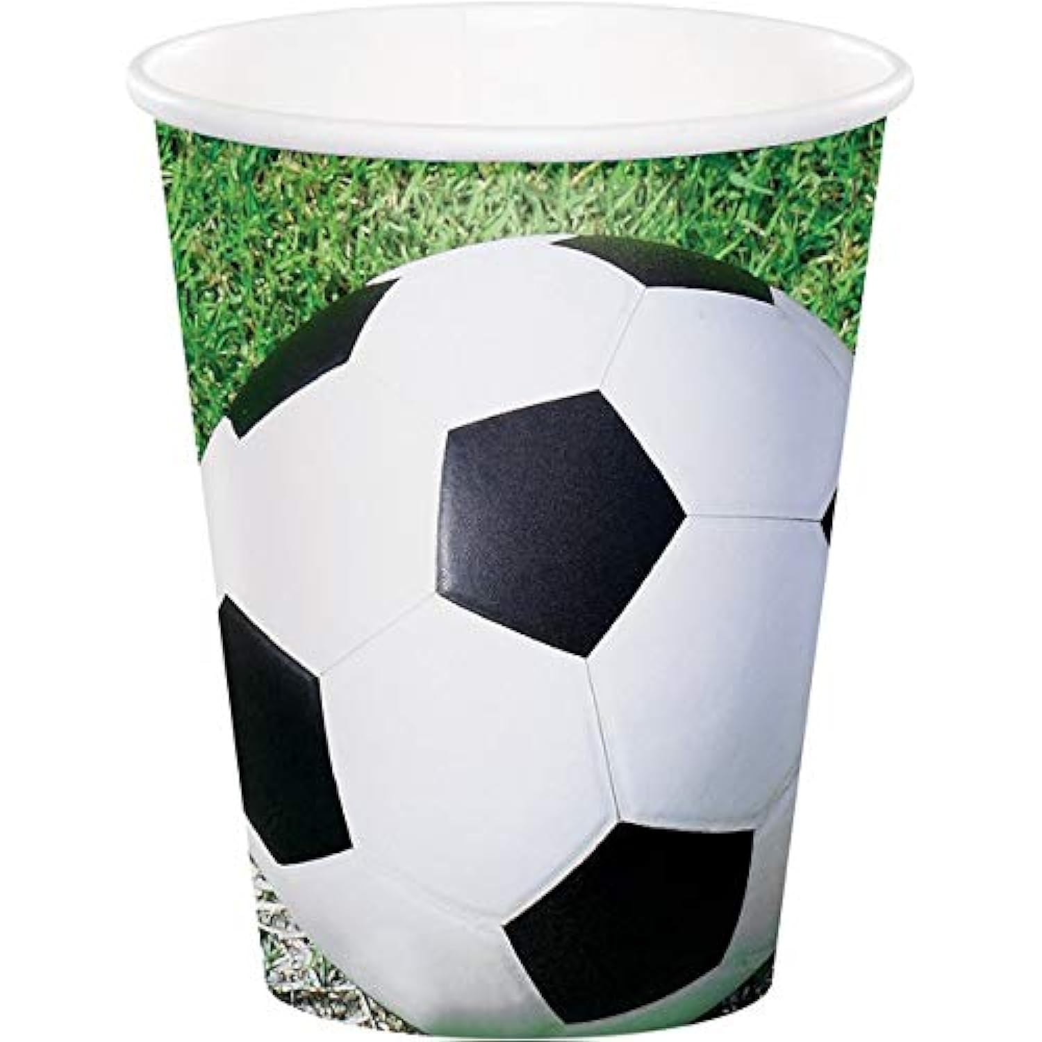 Creative Converting 8 Count Sports Fanatic Soccer Hot/Cold Cups , 9 oz, Multicolor