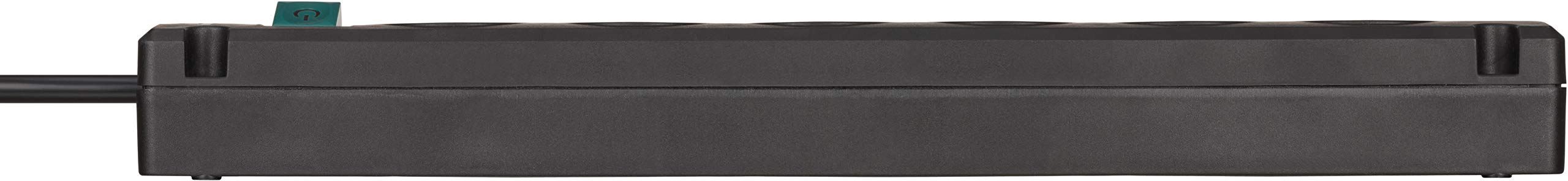 Brennenstuhl Multiprise BREMOUNTA Noire, 6 Prises, avec 3m de câble (Lot de 2)
