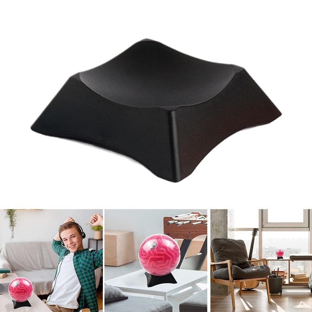 Soporte para balones de fútbol, rugby, voleibol, baloncesto, béisbol, golf, tenis y softbol – Negro – Plástico