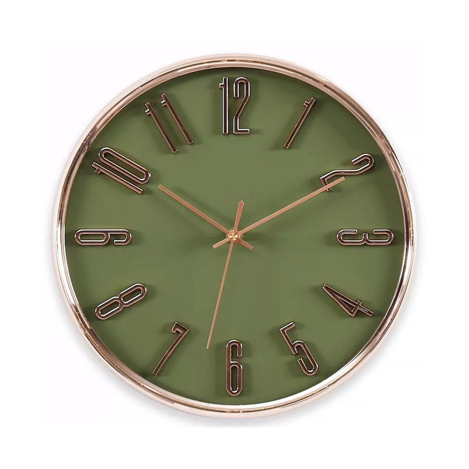 J9V4G6S3B5 Analogue Wall Clock Living Room Wall Clock Modern Creative Quartz for Room Decoration(Green)