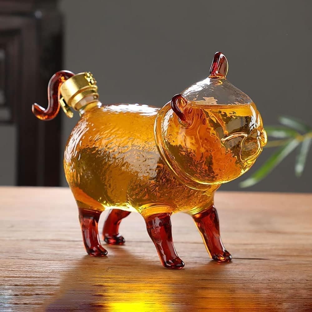 Amazon｜ウイスキーデキャンタ ウイスキーデカンタ動物猫の形