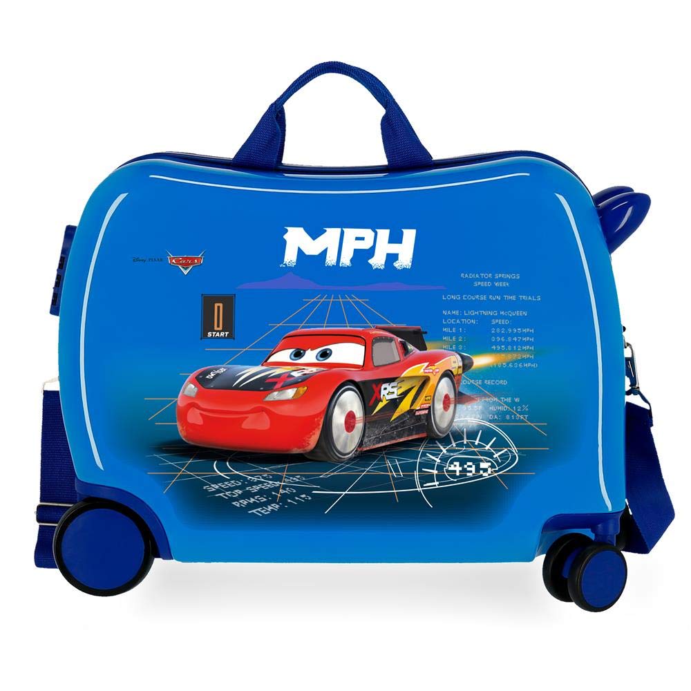 Disney Cars Rocket Racing Kinder-Koffer Blau 50x38x20 cms Hartschalen ABS Kombinationsschloss 34L 2,1Kgs 4 Räder Handgepäck