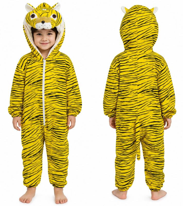 Image of Animal Costume for Kids | Plush Fancy Dress Costume for Boys & Girls |School Fancy Dress, Annual Day, Jungle Theme, Role Play, Halloween & Birthday Party