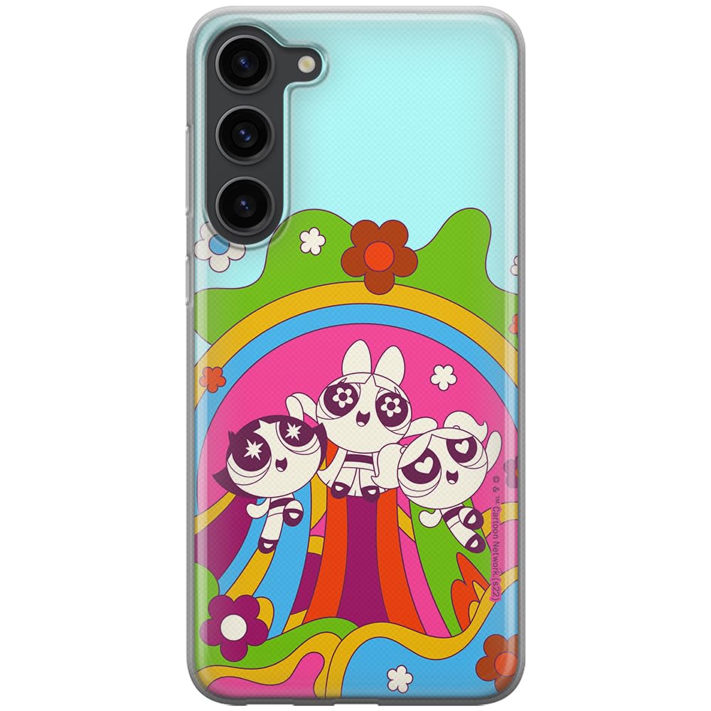 ERT GROUP mobile phone case for Samsung S23 PLUS original and officially Licensed The Powerpuff Girls pattern 045 optimally adapted to the shape of the mobile phone, case made of TPU