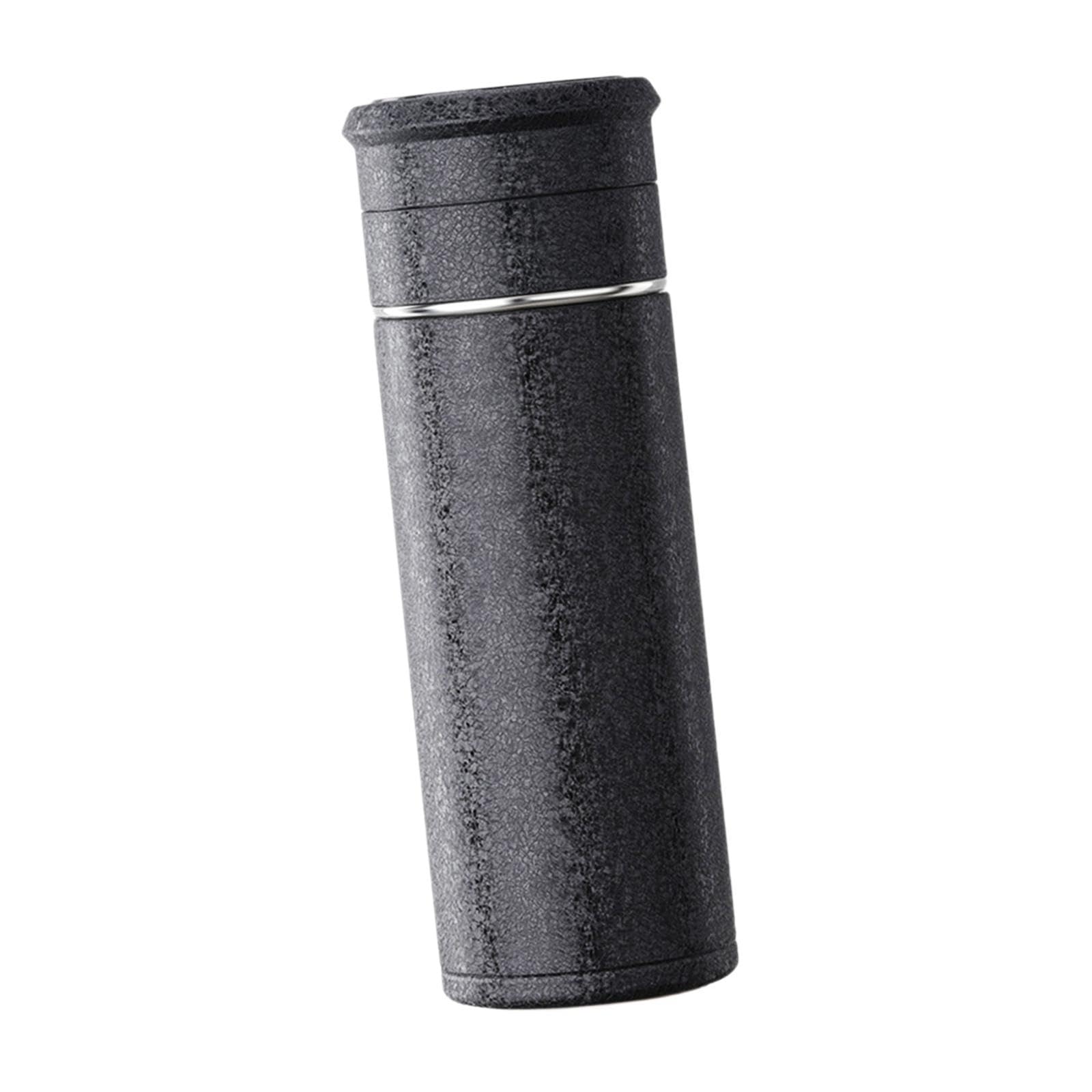 Botella Térmica con de Té de 500 Ml. Botella de Agua Térmica Portátil. Vaso Térmico para Té, Ideal para El Hogar Y Los Viajes Diarios, Grieta de Hielo Negra, tal como se describe