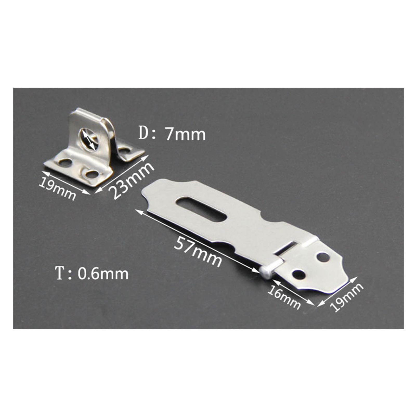 kobeIeen 4Pcs Home Drawer Door Padlock for Hasp Staple Stainless Steel