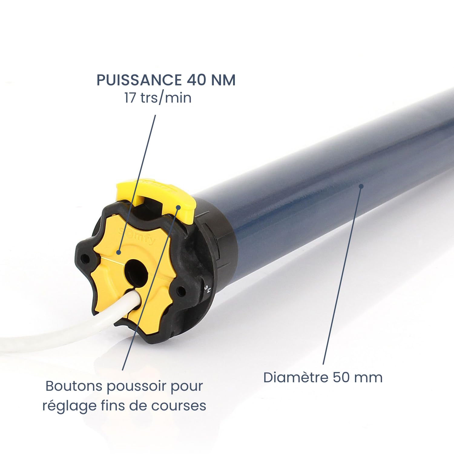 Kit motorisé LT50 pour volet Moteur Somfy (40 Nm)