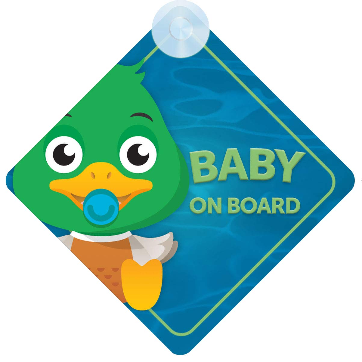 Baby Duck on Board Car Sign (Baby on Board) Boy or Girl Children's Non Personalised Animal Theme