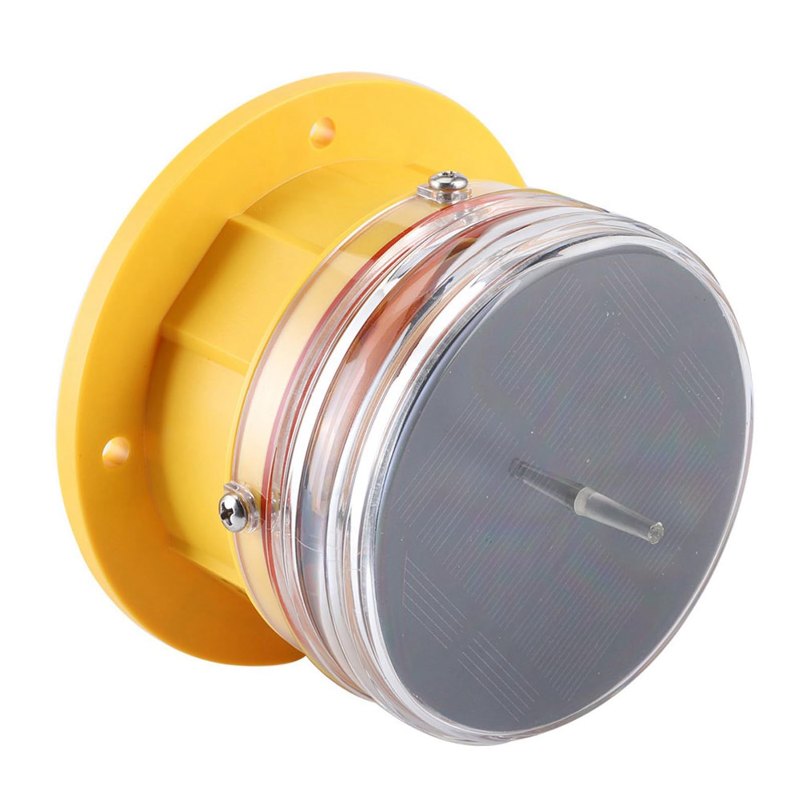 Ausla Balise Latérale, Lampe Latérale à énergie Solaire, Balise Lumineuse IP68 étanche à LED pour Bateau, Quai Marin, Barge, Balise de sécurité, Lumière Clignotante, éclairage à 360°