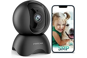 Foscam 3K 5MP WiFi Pet Camera: Monitor Your Home, Protect Your Loved Ones