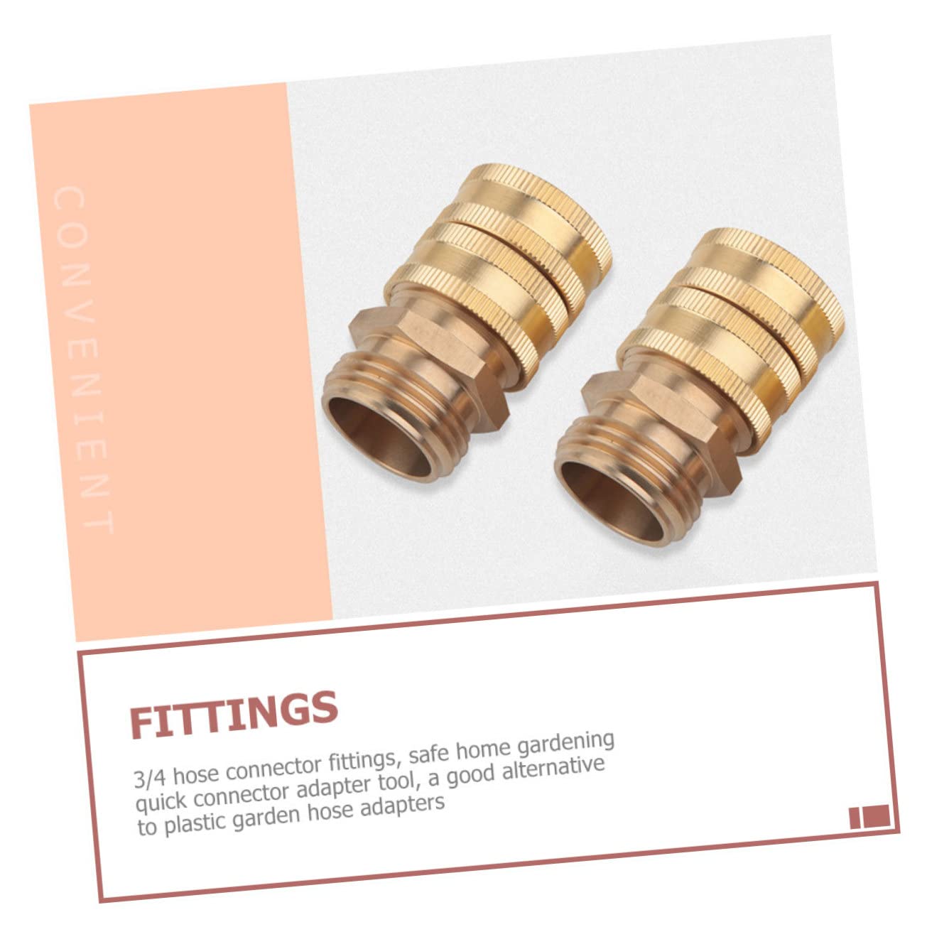 Flexible Wasserhahn-Adapter mit Außengewinde, Schlauchanschluss-Armaturen-Set, Luftleitungsanschlüsse, Schlauch-Schnellkupplungen, Luftkupplung und Stecker-Set, 6 Paar Wasserrohr-Verlängerungsverbindu