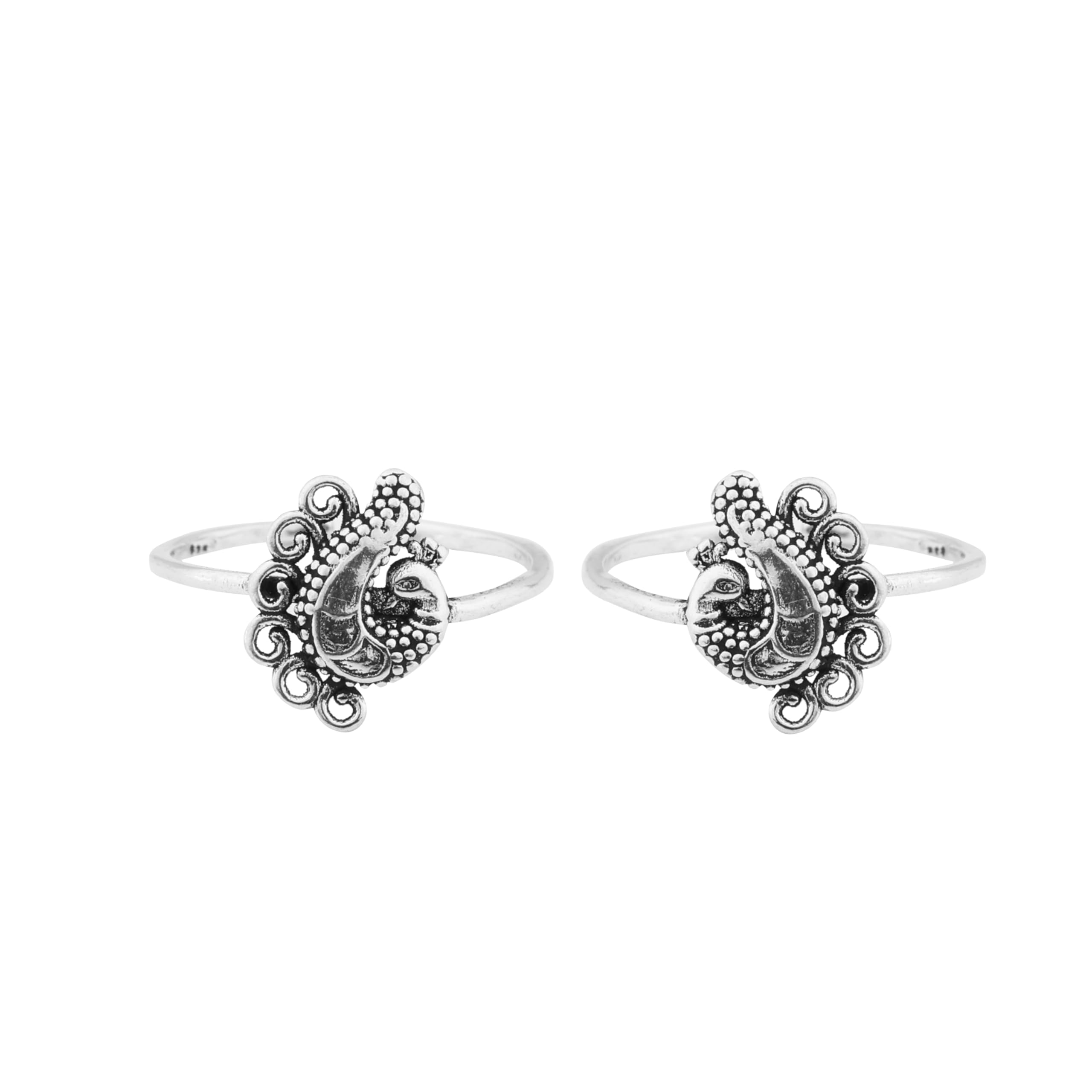 925 Sterling Silver Peacock Toe Ring for Women, Adjustable, Oxidized, Traditional Indian Mayur Design, Ethnic Jewelry for Festivals & Weddings With 925 Stamp & Certificate of Authenticity | 6 Month Warranty-image-46