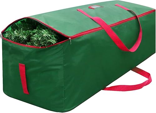 Bolsa de almacenamiento para árbol de Navidad, se adapta a árboles de hasta 9 pies, contenedor grande y duradero para árbol de Navidad que protege