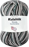 Vista 97 de 250g (5x50g) de hilo acrílico para crochet/tejido, hilo de gradiente de colores, 5 rollos de madejas, perfecto para cualquier proyecto de mini