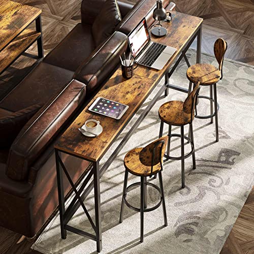 image for Rolanstar Console Table with 2 Outlets and 2 USB Ports, 70.8” Entryw