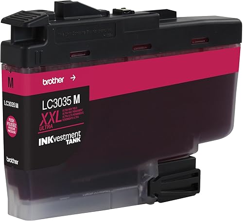 Vista 29 de Brother Cartucho de tinta original LC3033BK, paquete único de tinta negra de alto rendimiento, rendimiento de página de hasta 3,000 páginas, LC3033