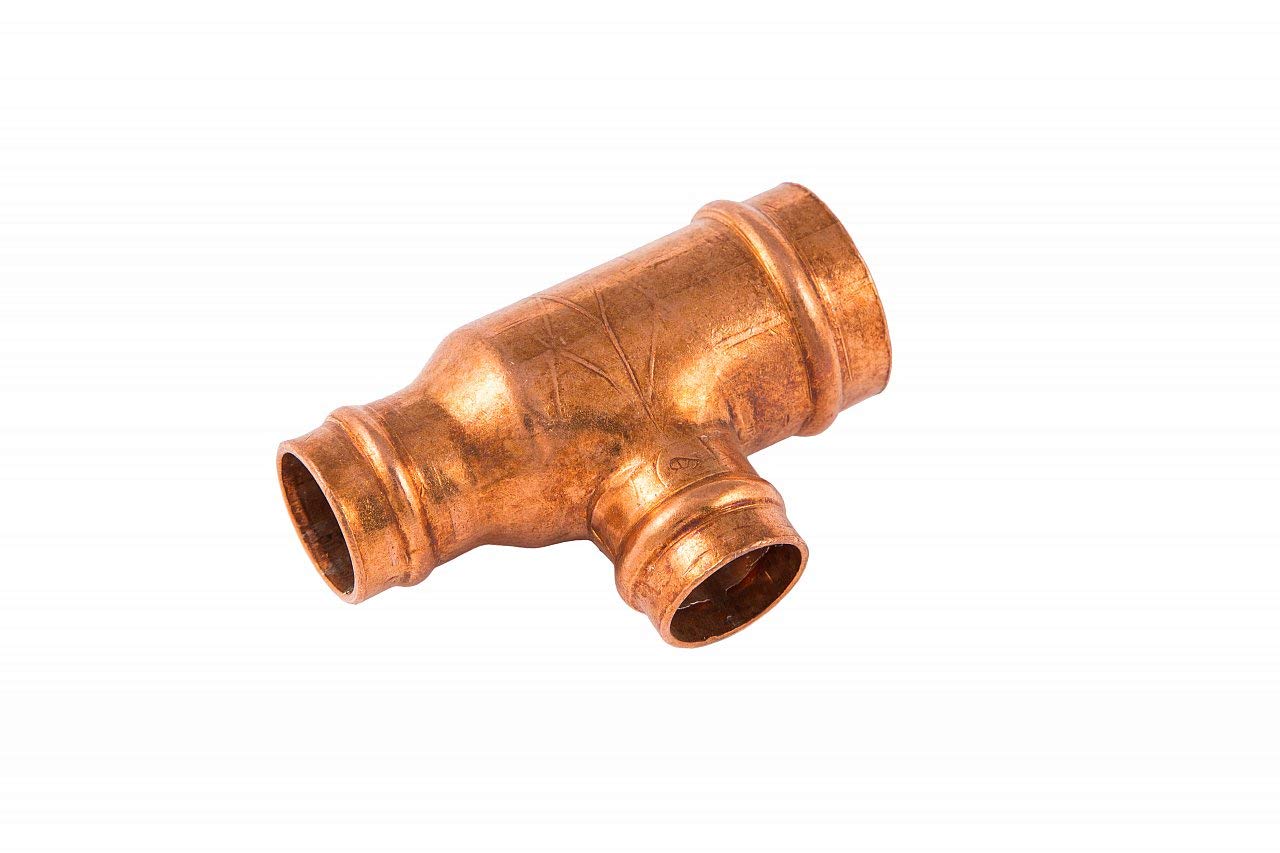 COMAP 72192 22mm x 15mm x 15mm Solder Ring Unequal Tee - Plumbing Fitting