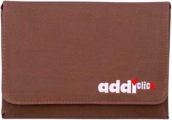 addi Click LACE Short Tips Extended Edition - Interchangeable Needle Set with addi Gold Scissors, 5 Red Cords, addi Stitch Marker and addi Grip Pads