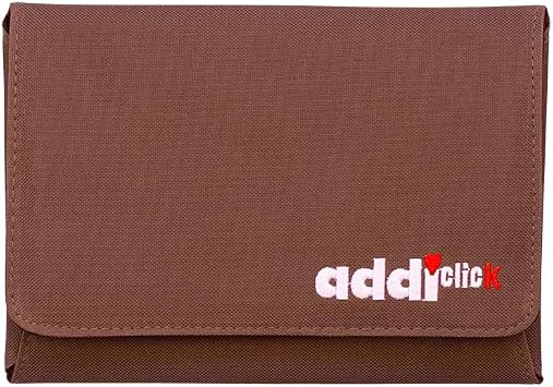 addi Click LACE Short Tips Extended Edition - Interchangeable Needle Set with addi Gold Scissors, 5 Red Cords, addi Stitch Marker and addi Grip Pads