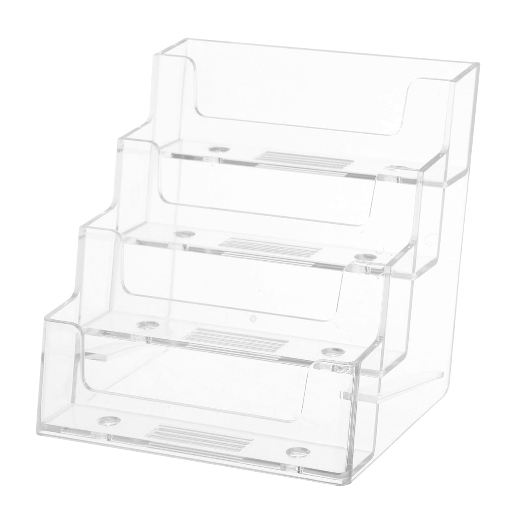 NUOBESTY 5stücke Business Card Holder Transparent Lagige Kartenbox Für Schreibtisch Organizer Für Visitenkarten Eleganter Kartenständer Multifunktionale Aufbewahrungslösung Für Büro
