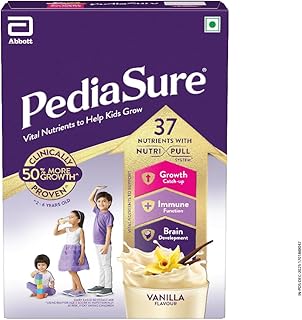 Nutritional Drink Powder, Vanilla, Scientifically Designed Nutrition for Supporting Kids Growth 375 gm