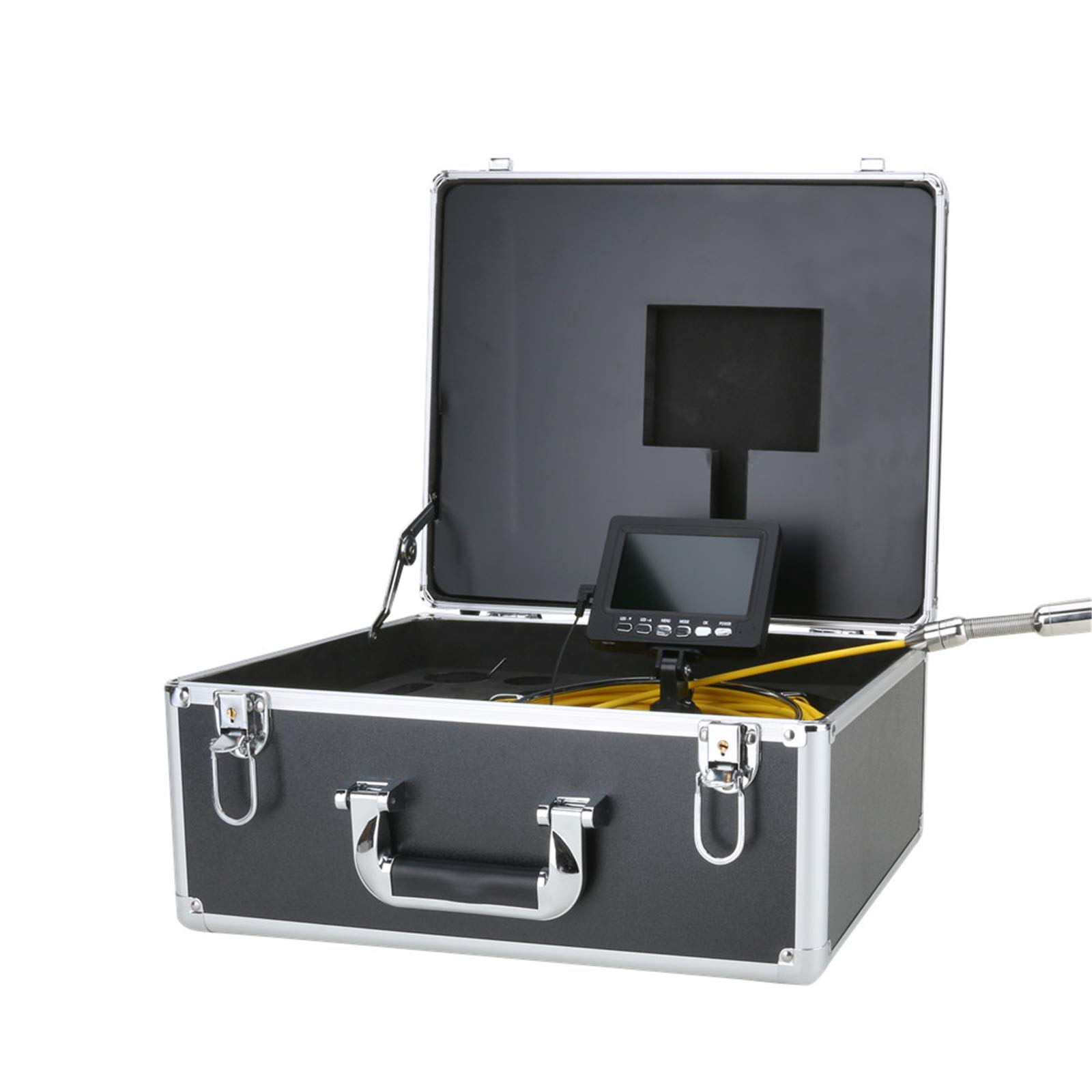 YNIYUJKL Handheld Dvr Pipe Inspection Camera, Drain Sewer Video Camera Ip68 Pipeline Endoscope, With 4.3 Inch Monitor, With Cable