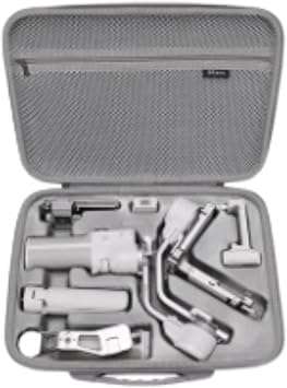 DJI RS 4 Mini Portable Shockproof RS 4 Mini Cutdred Gimbal Stabilizer Portable Case Carrying Case Shoulder Bag for DJI RS 4 Mini Accessories Storage Case for DJI RS4 Mini, gray, As it is