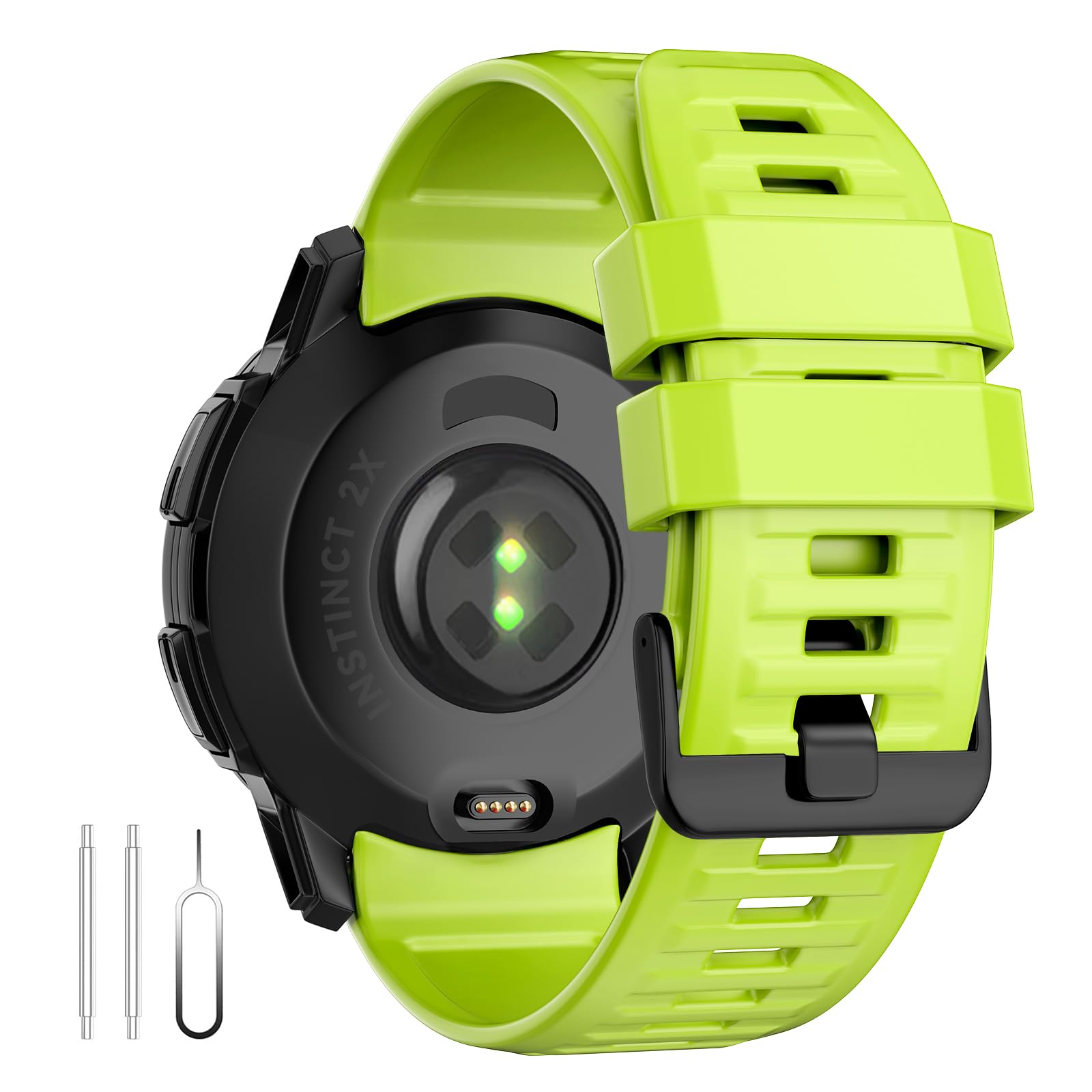 U-LIMVE Watch Strap for Garmin Garmin Instinct 2X Solar Tactica/Instinct 2X Solar, 26mm Silicone Replacement Watch Band