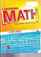 CA Math Your Common Core Edition Course 1 Volume 2 0021359113 Book Cover