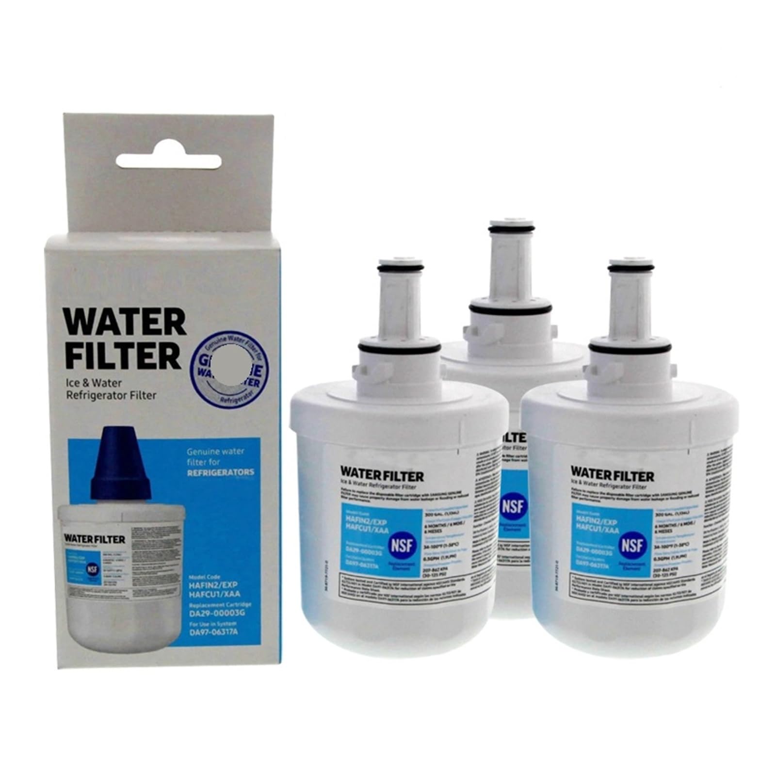 Filtro Dell'acqua Di Ricambio For Frigorifero, Compatibile Con Samsung, DA29-00003G, DA29-00003B, DA29-00003A, Compatibile Con Aqua-Pure, Plus, HAFCU1(10pcs)